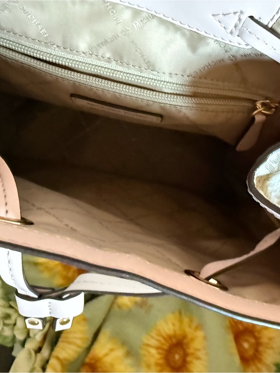 Michael Kors Light Pink MK Logo Backpack with Gold Chain Detail main image 8